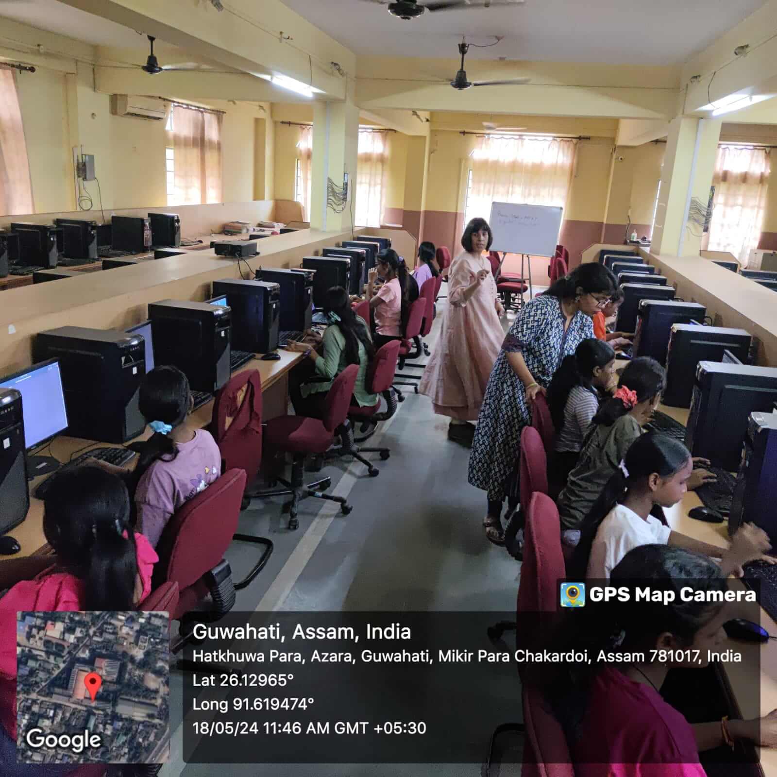 Web Technologies Training for the Girls of Orphaned Background